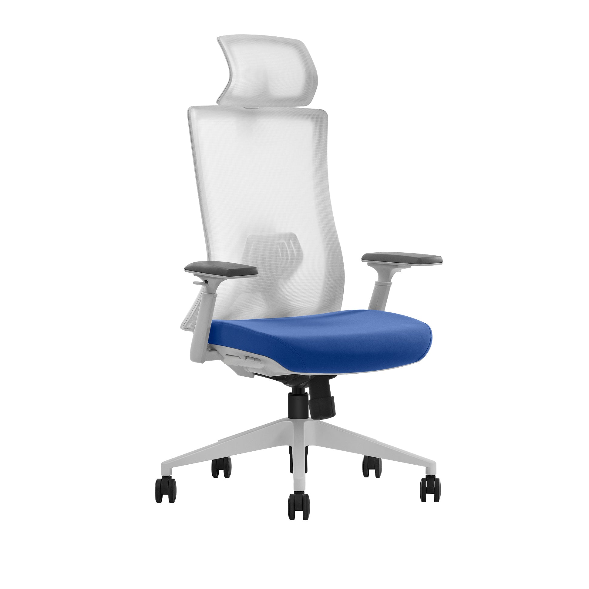 Blue office chair Quartz angle view