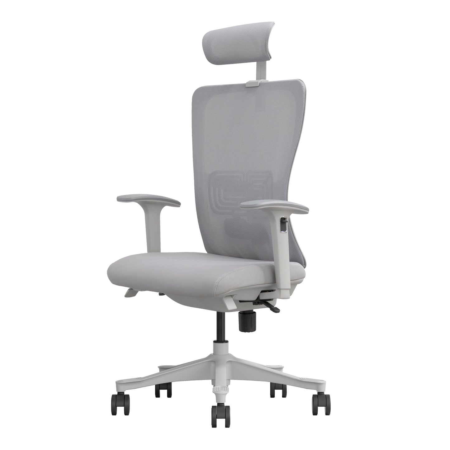 Grey office chair Libra angle view