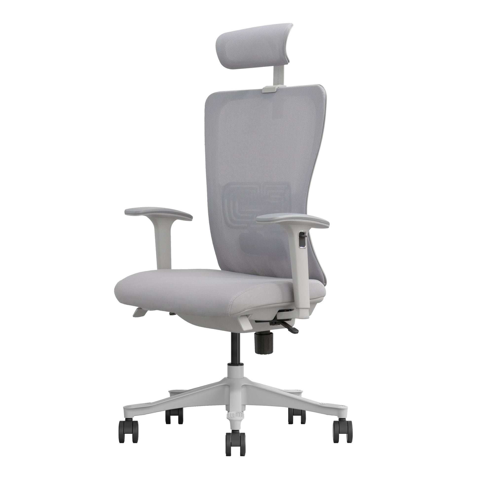 Grey office chair Libra angle view