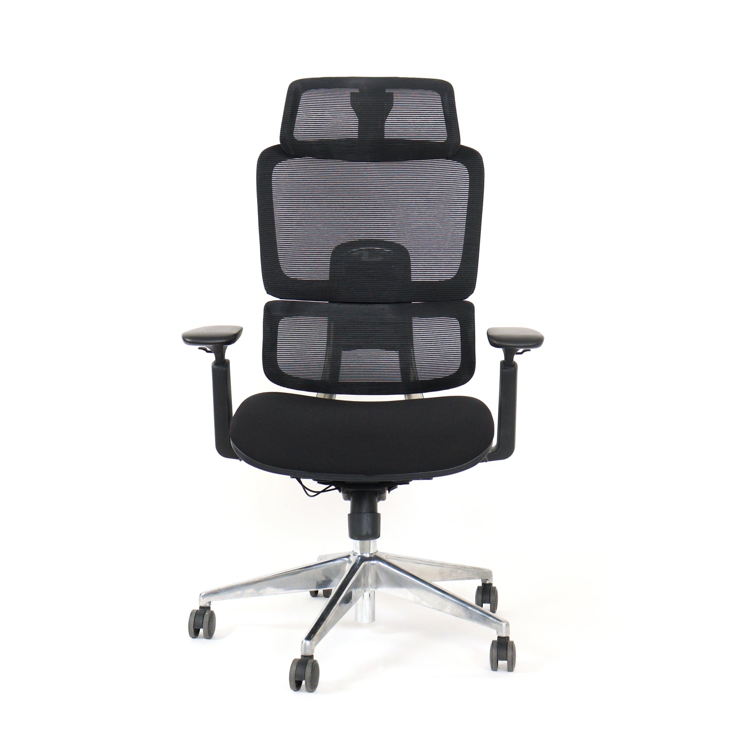 Black ergonomic office chair Triton facing front